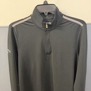Callaway Weather Series Quarter Zip Pullover Men's Medium Black Golf